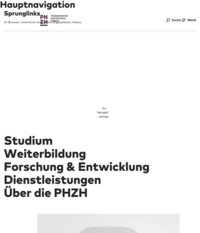 P�dagogische Hochschule Z�rich, PHZH
