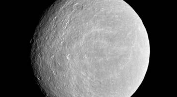 Thin Air - Cassini Finds Ethereal Atmosphere at Rhea