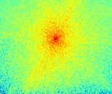 The image before it is reconstructed using a computer