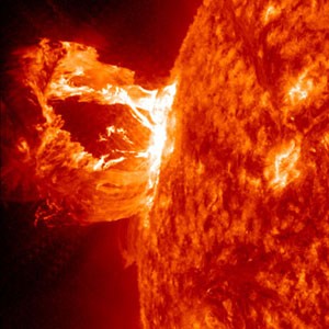 An eruption on April 16, 2012 was captured here by NASA&rsquo;s Solar Dynamics
 