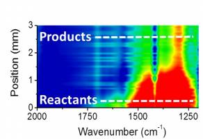 Tracking Catalytic Reactions in Microreactors