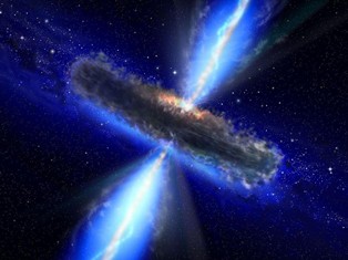Black hole feasting on its surroundings: NASA/ESA