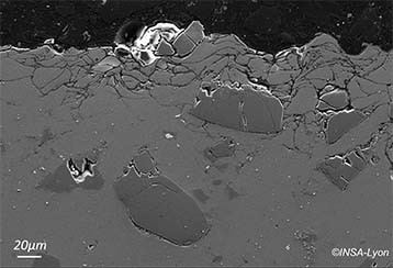 � INSA-Lyon.  Spread of corrosion in a coating obtained by 