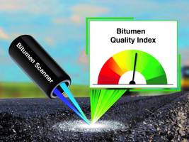 Hand scanner measures bitumen quality