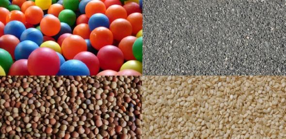 A huge range of materials are classified as granular - including sand, gravel, s