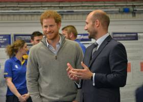 Prince Harry visits RFU Injured Players Foundation at University