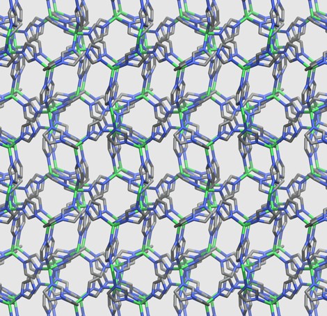 � F.-X. Coudert / CNRS  Crystalline structure of the ZIF-4 material at room temp