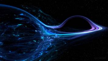 Black hole swallows much smaller mysterious object