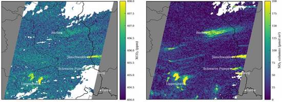 CO2 tracking in space