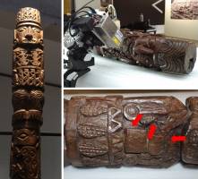 The colours of the Pachacamac idol, an Inca God, finally revealed