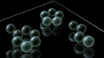 Micrometre-size molecular modelling kit shows real chemical reactions