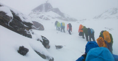Plastic snowfall in the Alps