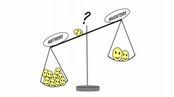 Who owns the discoveries and inventions made by scientists?