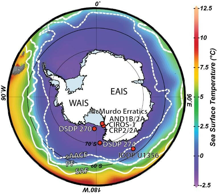 Location Map of the drill core and sample locations used in this study