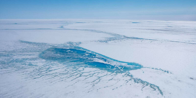 Formation of new rivers on the surface of the Greenlandic ice cap (Photo: UNIFR