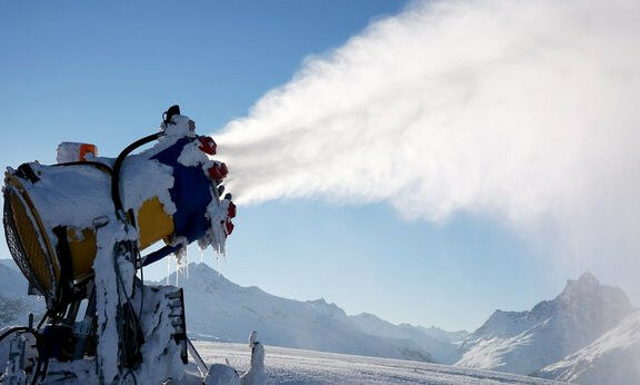 Environmental impact of artificial snowmaking has been evaluated for the first t