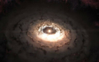 Complex molecules essential to life can form in dust around young stars