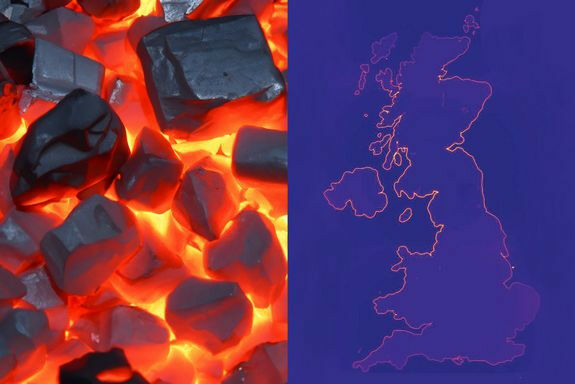 Thermal radiation: Usually it depends only on the temperature (coal on the left)