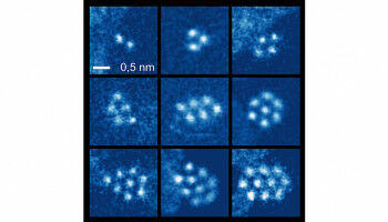 First Direct Imaging of Small Noble Gas Clusters at Room Temperature