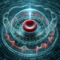 First heat map for individual red blood cells