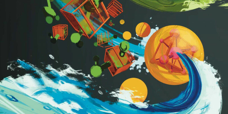 A new method using piezocatalysis can break down PFAS from water. (Illustration: