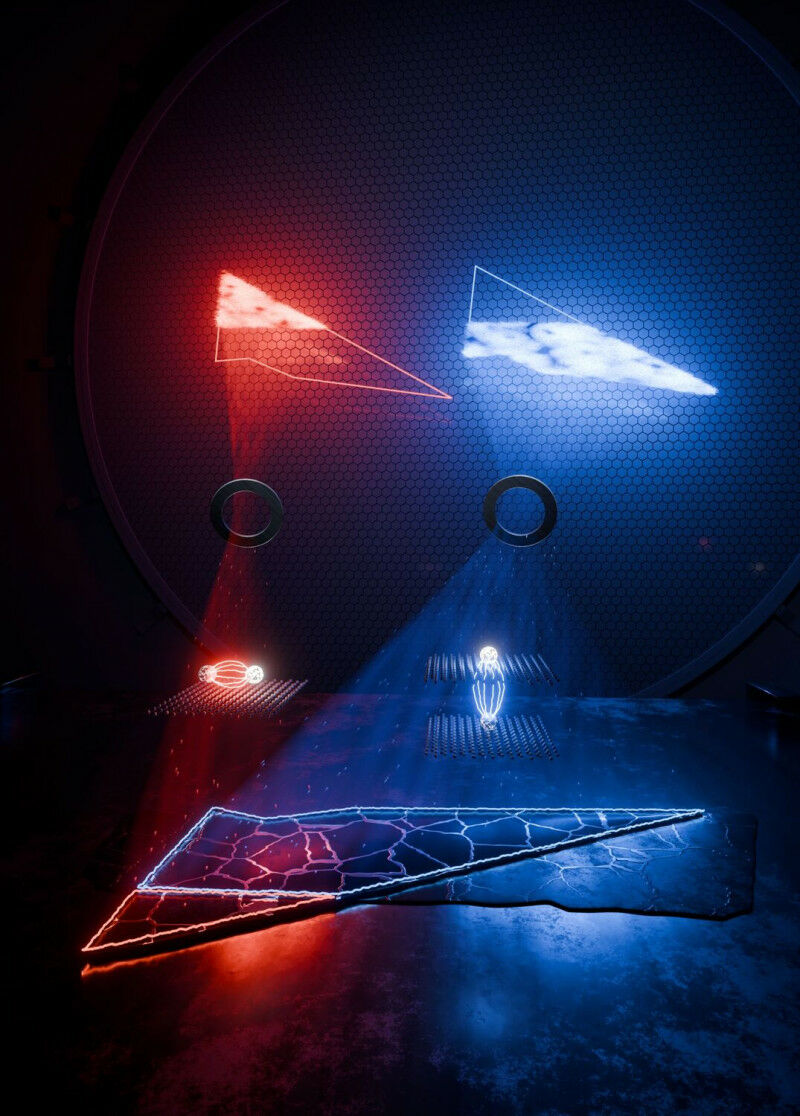 Artistic representation showing how the newly developed technique - Ultrafast Da