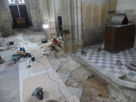 Archaeology in Nantes Cathedral