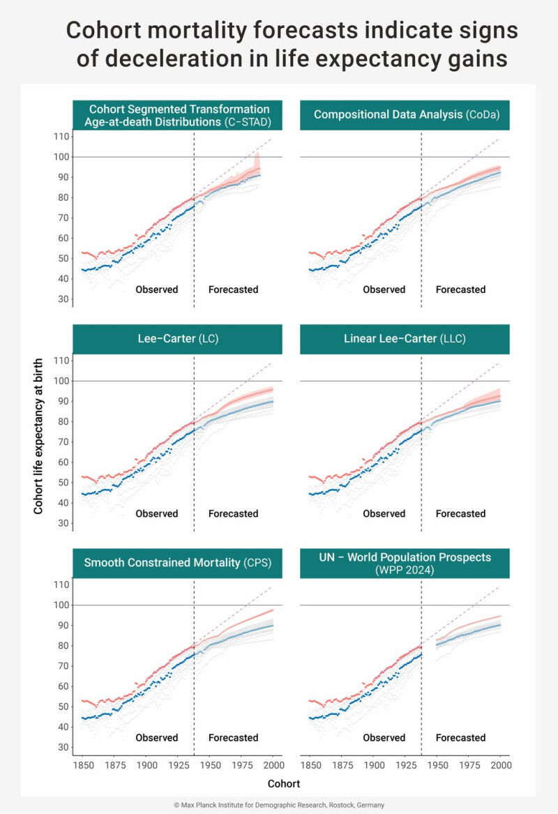 Researchers have investigated how life expectancy is improving for today’s