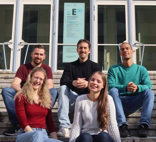 From left, back: Florian Gerstner, Christian Simon, Christian Menedo; front: San