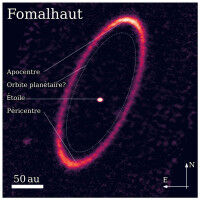 The dust disk of Fomalhaut shaped by a hidden planet