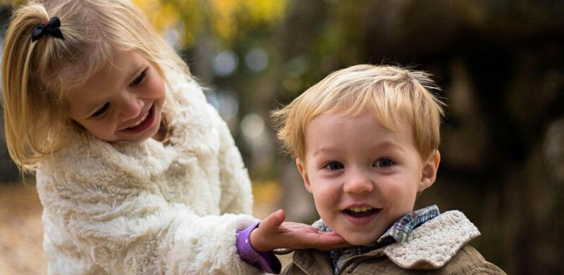 Young boy and girl Credit: Pexels