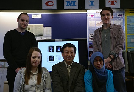 The CMIT team, from left: Bryan Williams, Gemma Cook,   Ke Chen, Mazlinda Ibrahi