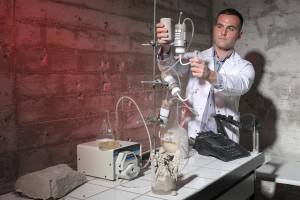 A bacterial powder for quickly stabilizing soils