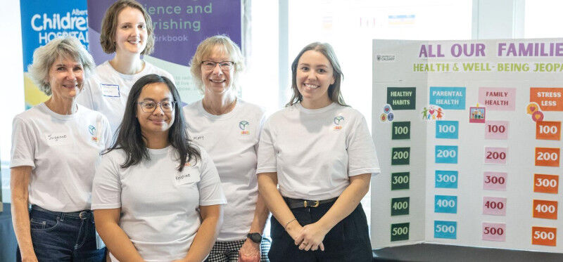 Members of the All our Families research team participating in the Owerko Centre