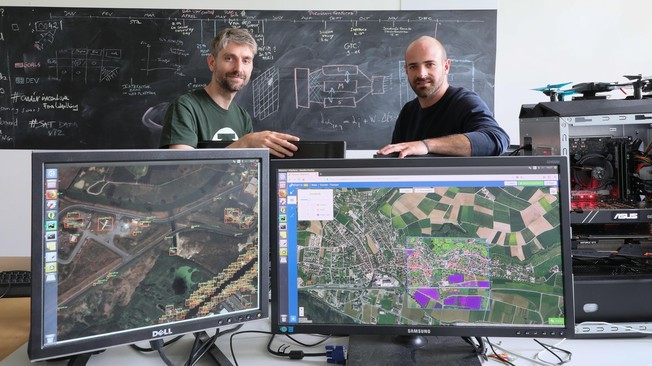 Franck de Morsier, CTO, and Pierrick Poulenas, CEO of Picterra � 2018 Alain Herz