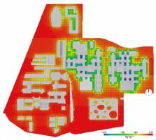 A small town affected by climate change