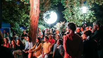 A university summer festival in classical robe