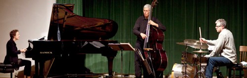 Trio
			        M&rsquo;s 
			        Myra Melford at piano, with bassist Mark D