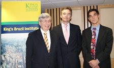 From left-to-right:   Sir Rick Trainor, Alex Ellis and   Anthony Pereira