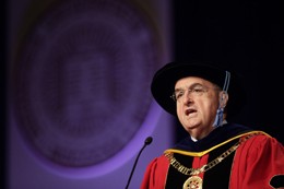 President Michael McRobbie will recieve an honorary doctorate at the graduation 