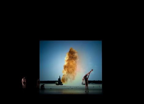A live fire exercise at the Royal Ballet by John Gerrard