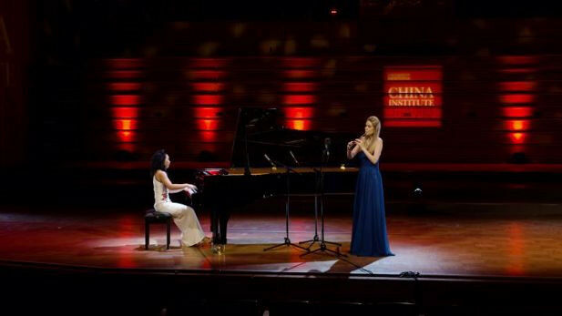 Pianist Di Xiao and flautist Eimear McGeown perform in the online concert