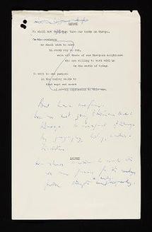 Notes for a speech on the failure of negotiations to enter the European Economic