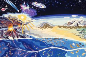 Breathing? Thank volcanoes, tectonics and bacteria