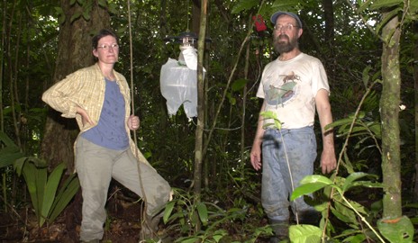 Leonard Munstermann (right) and Lorenza Beati, a former research scientist in hi
