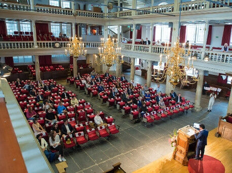 The opening of the academic year in the Aua. Credits: Van harte gefotografeerd