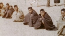 Gurkha recruits awaiting inspection c.1950. The never-before-seen footage has be