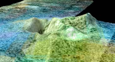 Cassini Spots Potential Ice Volcano on Saturn Moon