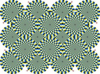 Rotating snakes, by Akiyoshi Kitaoka