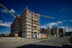 Construction work on the rotation building on the Poppelsdorf campus progresses